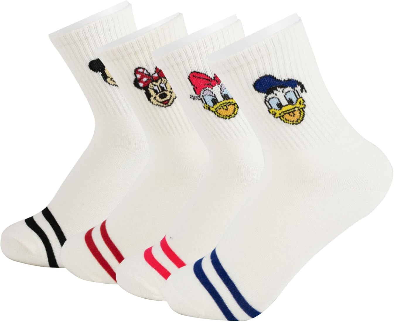 4 Pairs Cartoon Socks Mouse and Duck Animal Socks Cute Socks for Women Men Children Classmates Fr... | Amazon (US)