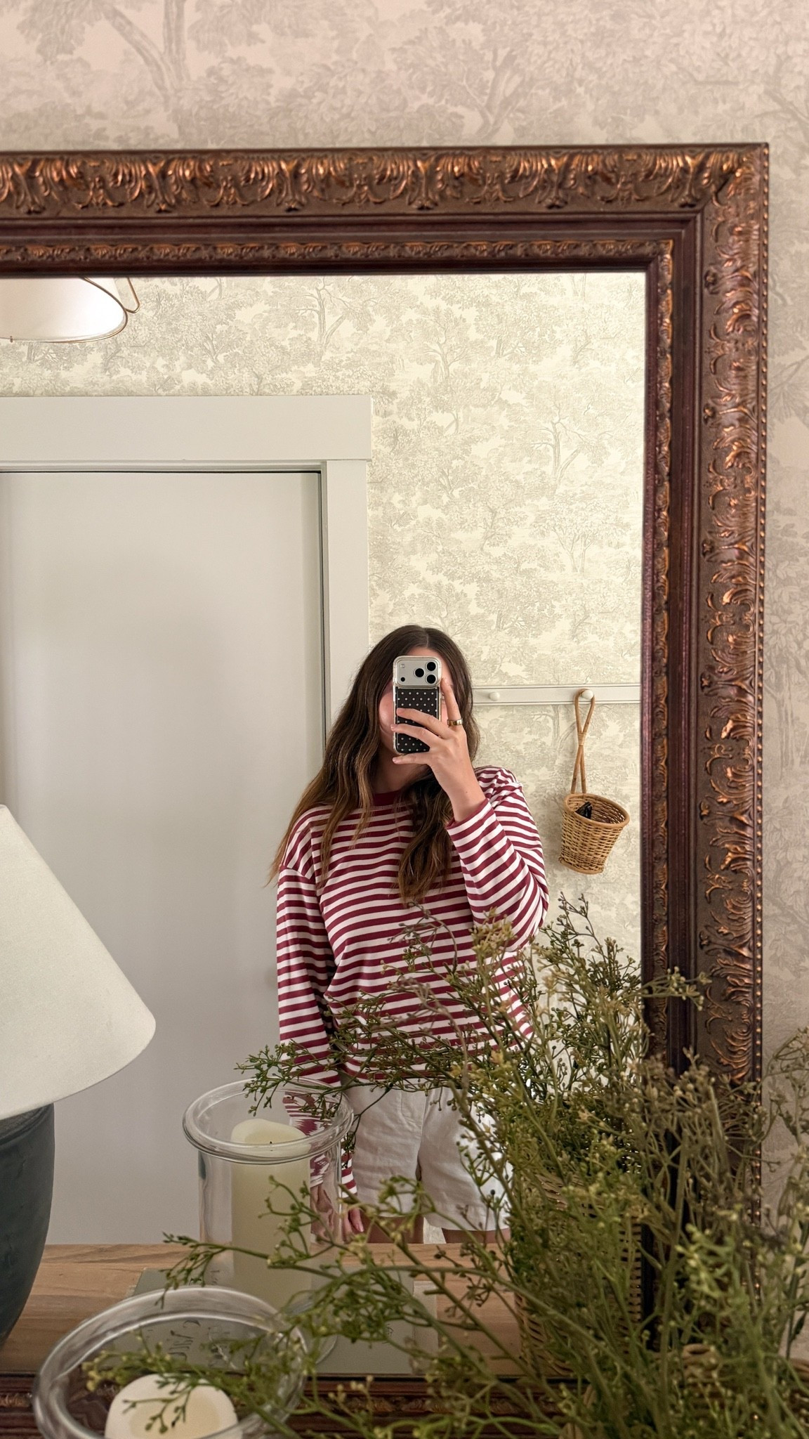 Cutest striped long sleeve from Walmart just under $14! Size down if you want tts fit rather than oversized!

#LTKSeasonal #LTKgrwm #LTKootd