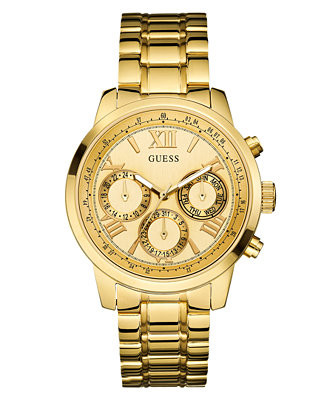 Women's Multi-Function Gold-Tone Stainless Steel Watch 42mm | Macy's Canada