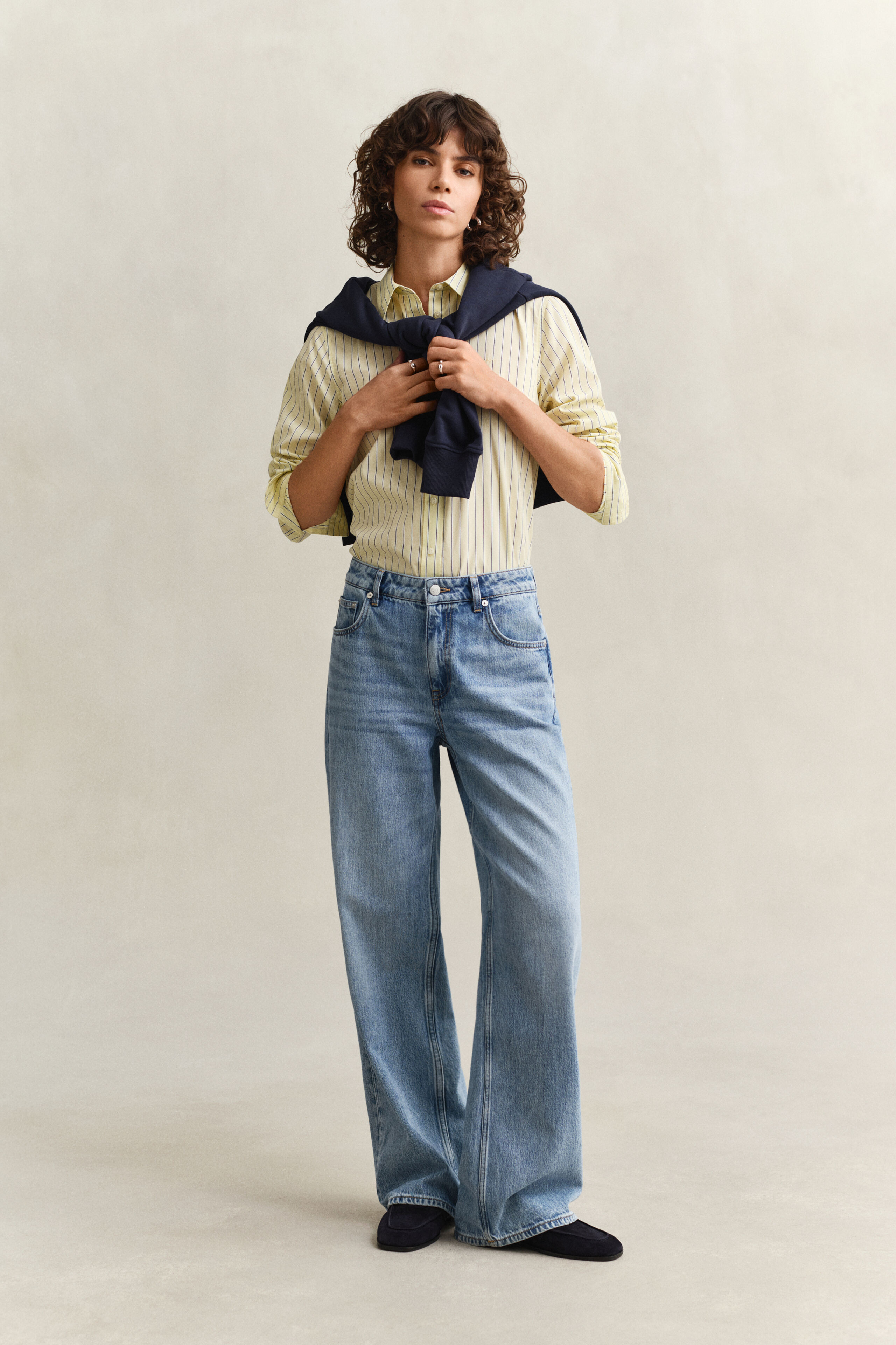 Regular Fit Classic Striped Poplin Shirt | Gant