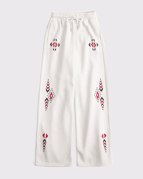 Women's High Rise Sunday Wide Leg Sweatpant | Women's New Arrivals | Abercrombie.com | Abercrombie & Fitch (US)