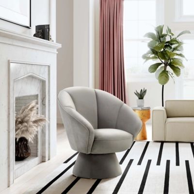 TOV Furniture Allora Grey Accent Chair, Gray | Ashley Homestore