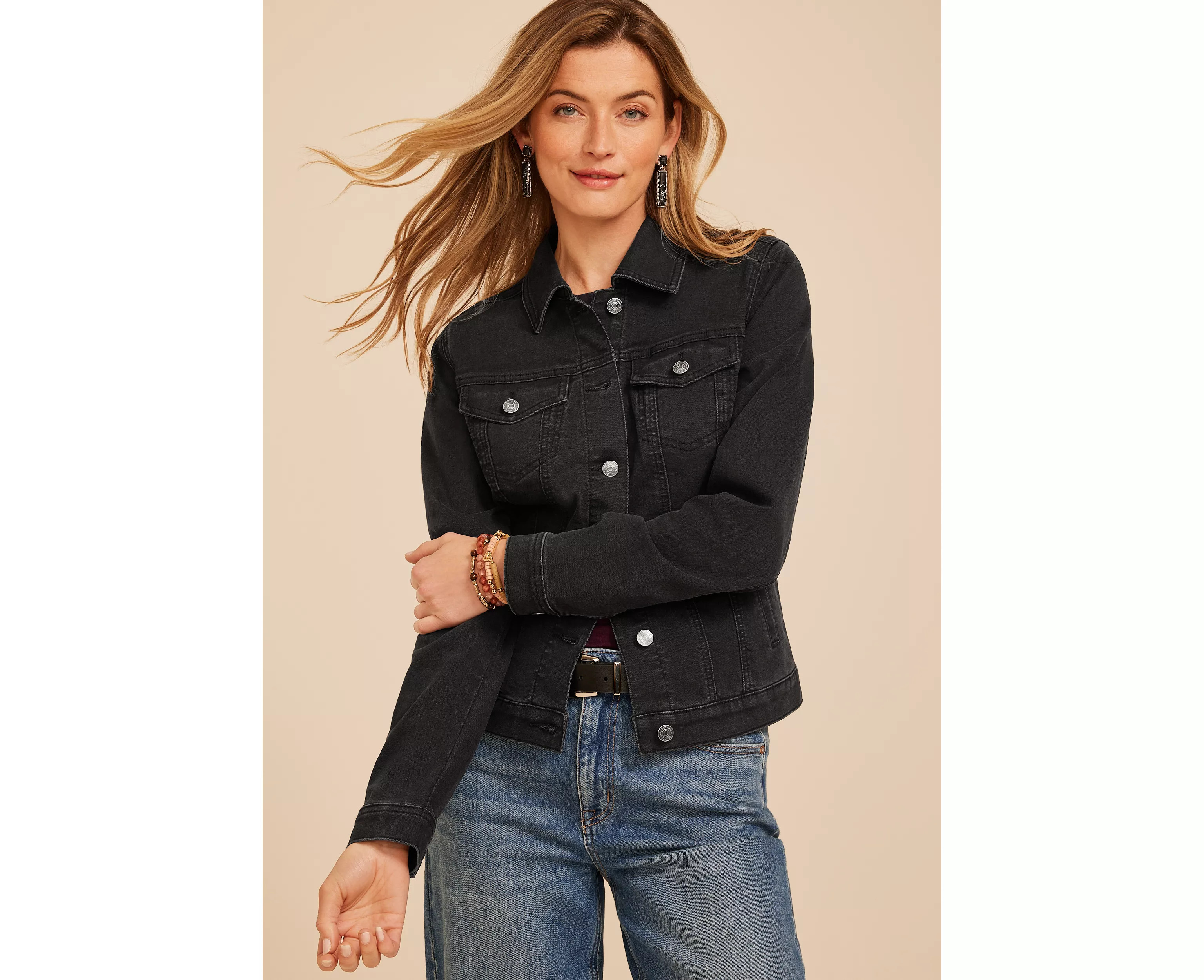 Black Denim Jacket | maurices | Maurices