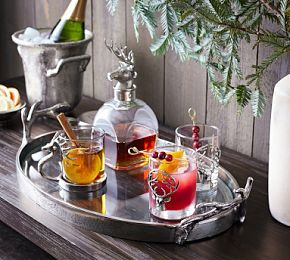 Stag Oval Bar Tray | Pottery Barn (US)