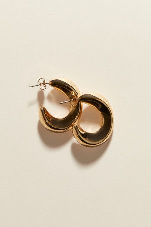 Twisted Hoop Earrings - Gold-colored - Ladies | H&M US | H&M (US + CA)