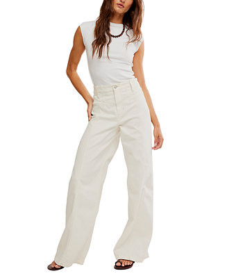 Women's Libre Front-Seam Wide-Leg Jeans | Macy's
