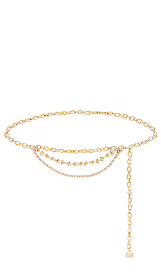 Mixed Chain Belt in Gold | Revolve Clothing (Global)