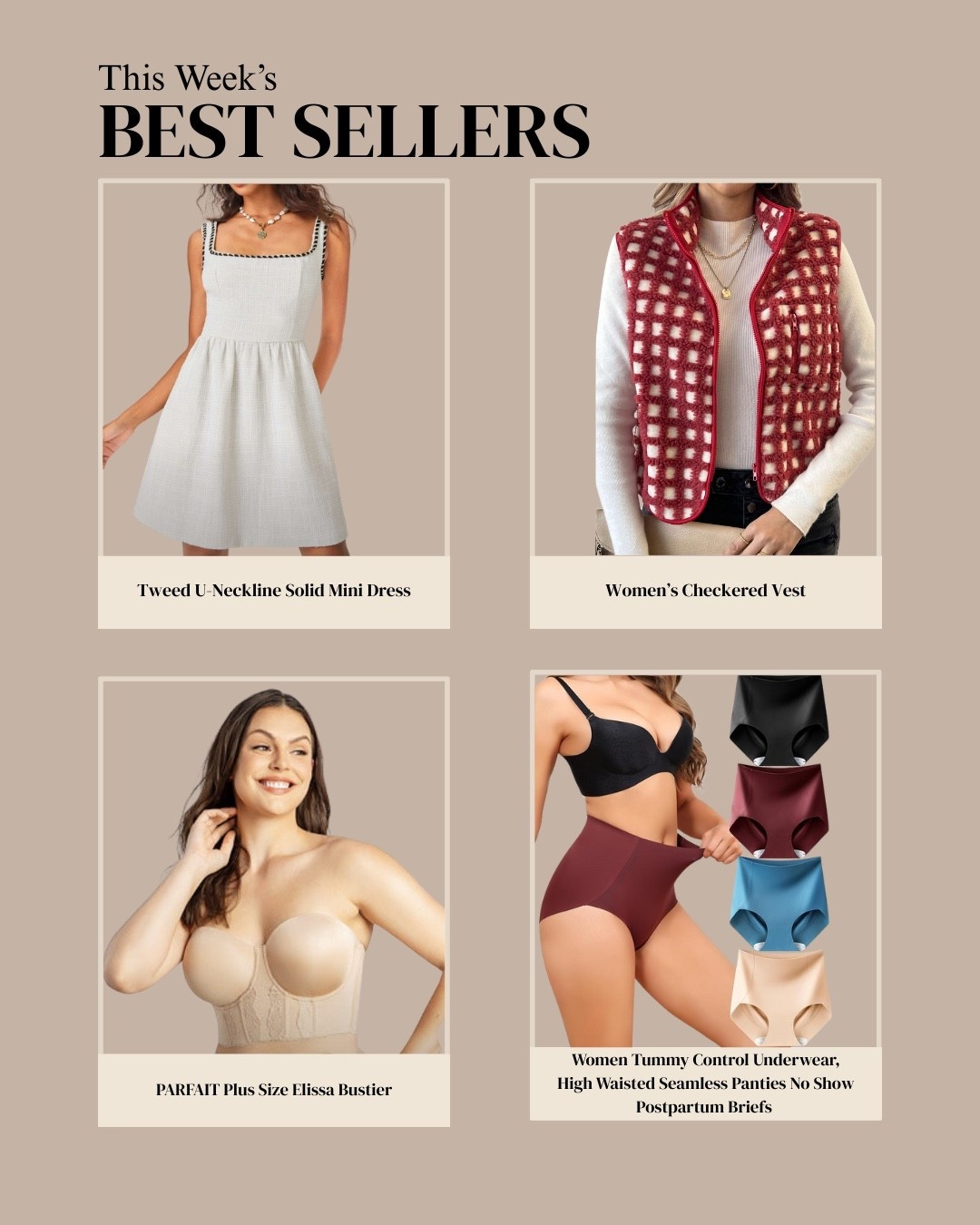 The girlies did not play this week 😂🤍 These four pieces were the top best sellers — chic, comfy, and closet-proof. Everything is linked for you! 

#LTKPlusSize #LTKSeasonal #LTKGiftGuide