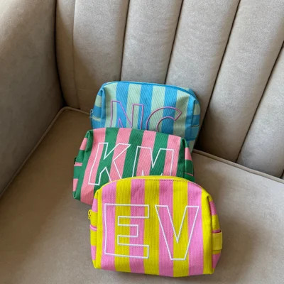 Striped Take It Away Custom Storage Pouch - Custom Breeze | BaubleBar