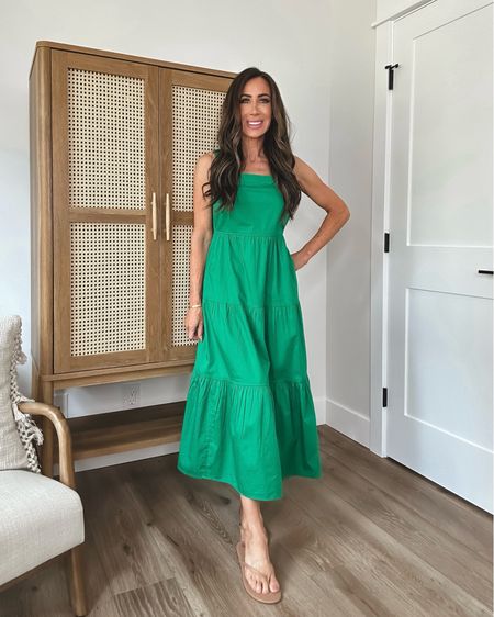 Walmart summer outfits 
Green midi dress sz xs
$9 favorite flip 

#LTKStyleTip #LTKSeasonal #LTKFindsUnder50