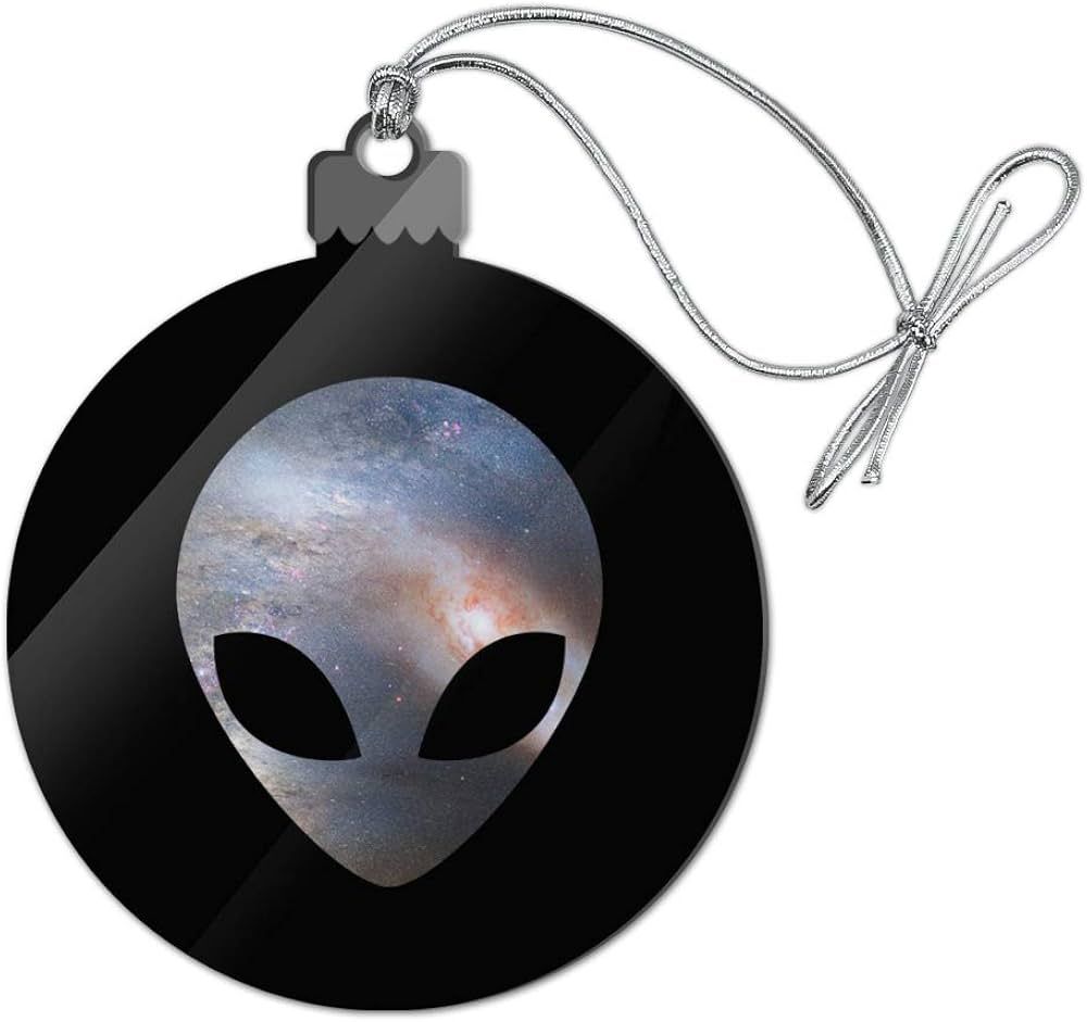 Alien Head in Space Acrylic Christmas Tree Holiday Ornament | Amazon (US)