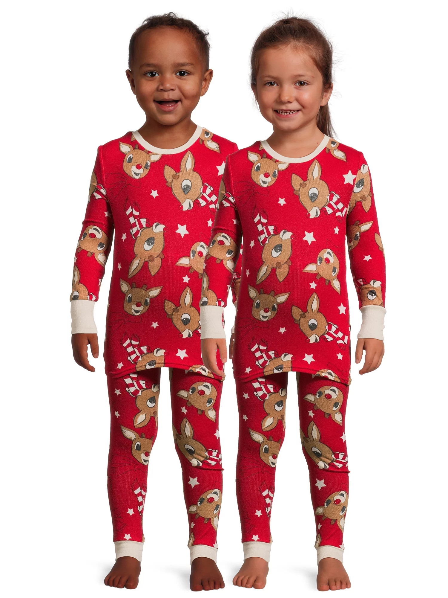 Christmas Character Toddler Snug Fit Pajama Set, 2-Piece, Sizes 12M-5T | Walmart (US)