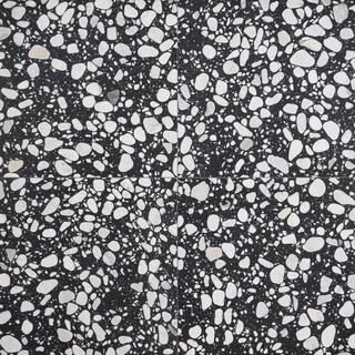 Terra Italia Nero 23.62 in. x 23.62 in. Honed Marble Terrazzo Floor and Wall Tile (3.87 sq. ft./E... | The Home Depot