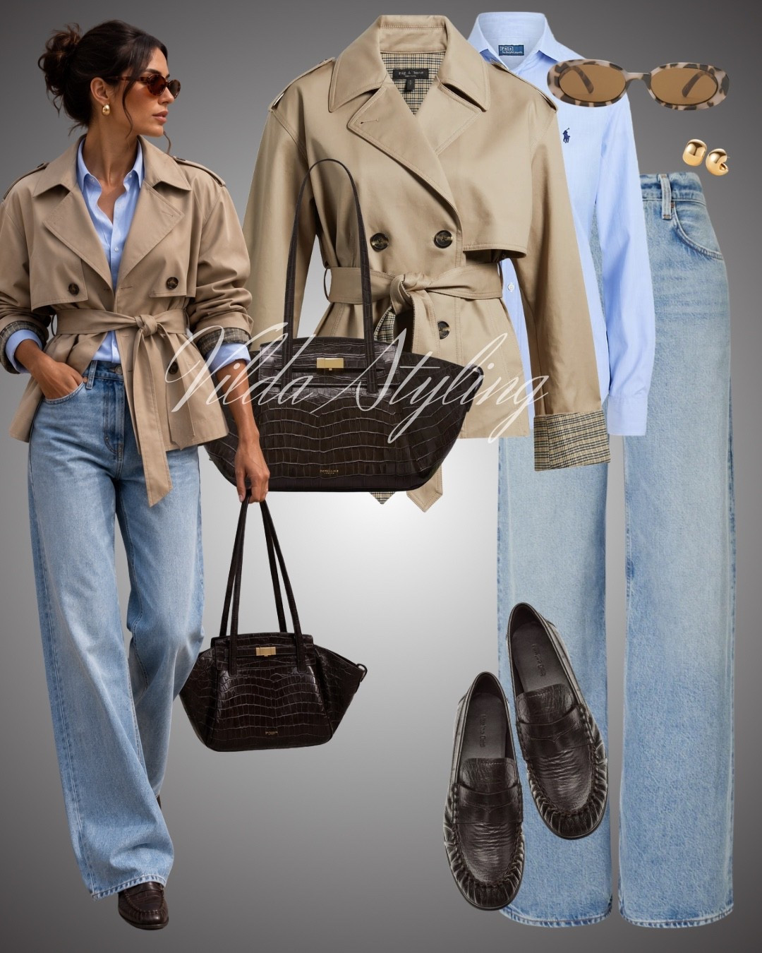 Effortless layers for the season 🤎 A timeless trench paired with a crisp blue shirt, relaxed denim and classic loafers — the perfect polished everyday look. ✨

fall outfit, trench coat outfit, casual chic, blue shirt, wide leg jeans, loafers, everyday style, neutral outfit, transitional style, classic wardrobe, autumn fashion, elevated basics

#LTKautumn #LTKjeans #LTKshoes