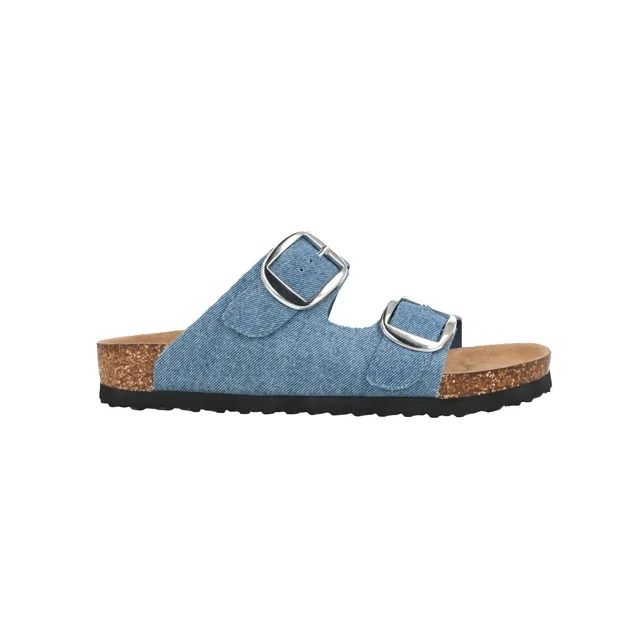 Time and Tru Women's Footbed Slide Sandal-Wide Width Available | Walmart (US)