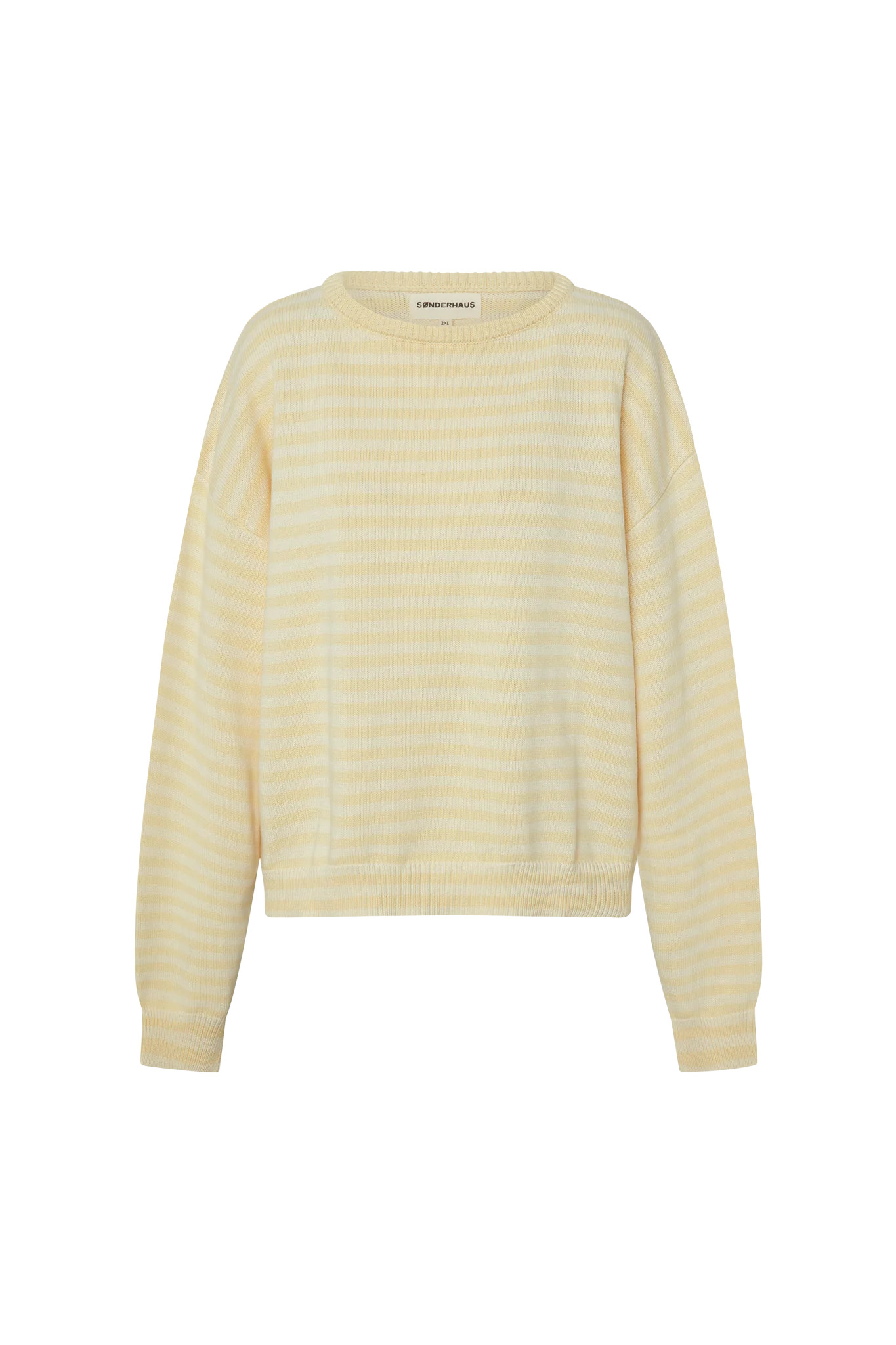 The "I can't believe it's not vintage" Crewneck in Vanilla Stripe | Sonderhuas