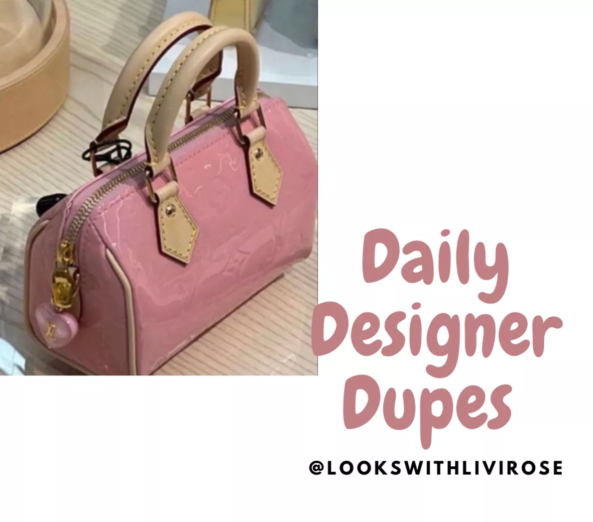 Pink Designer Dupe Pochette Set