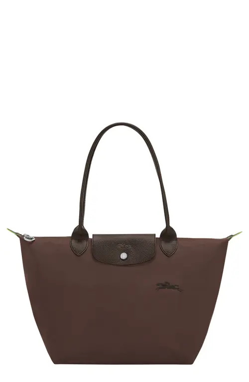 Longchamp Medium Le Pliage Recycled Nylon Shoulder Tote in Mocha at Nordstrom | Nordstrom