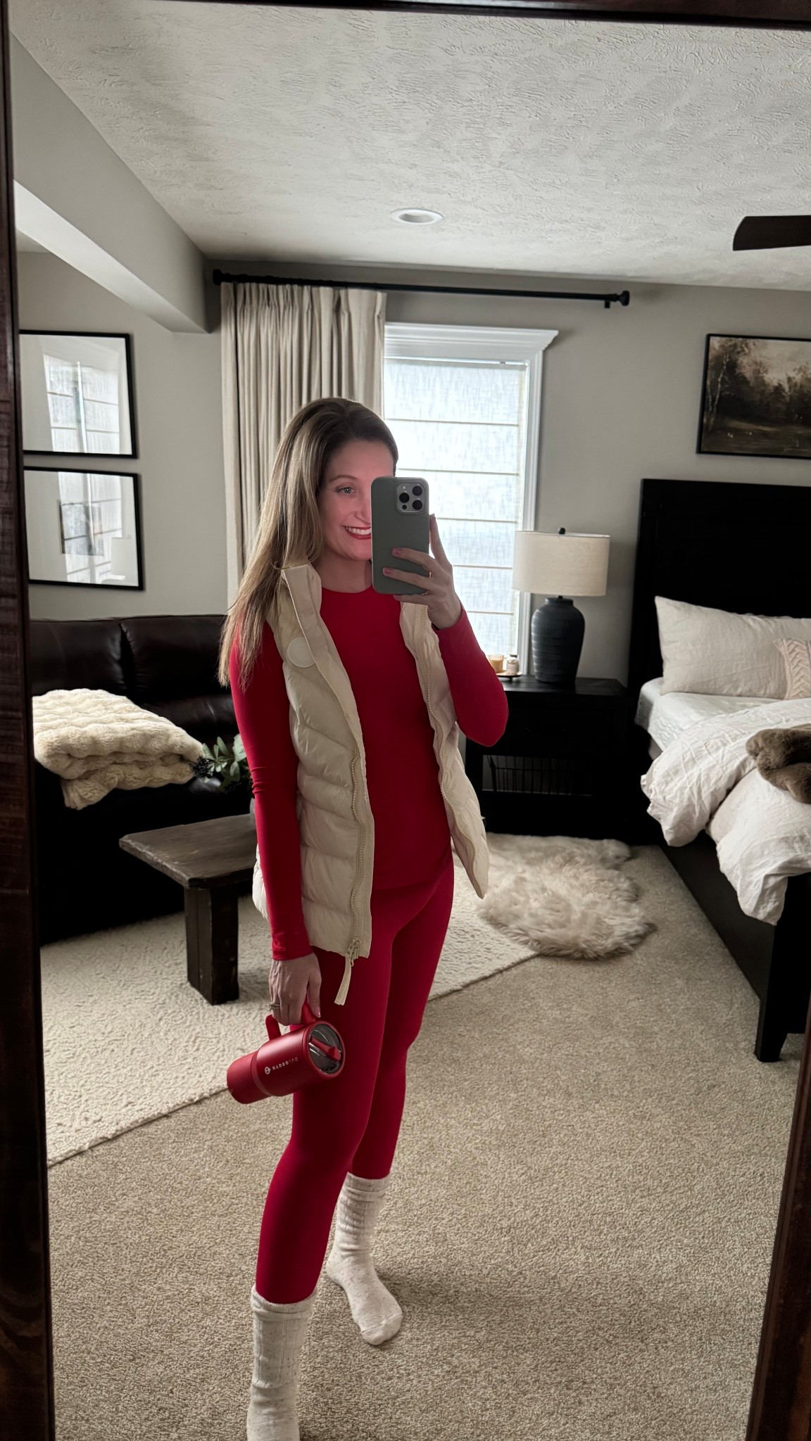 Decided to wear all red today ❤️

#LTKootd #LTKmomlife #LTKgrwm