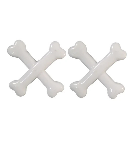 White Crossbones Hair Clips | UniqueVintage