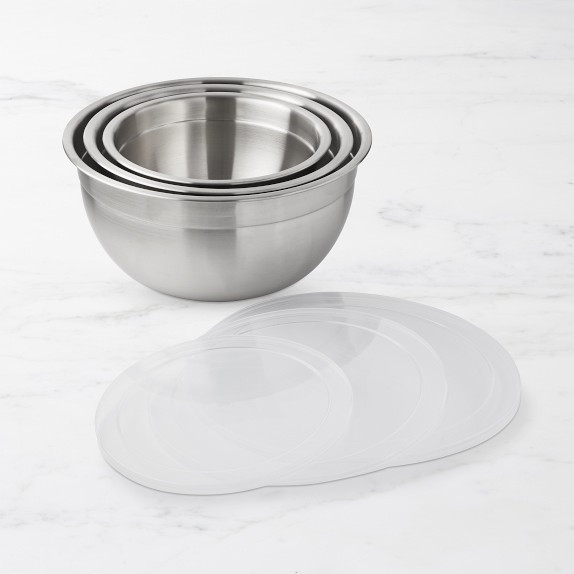Williams Sonoma Stainless Steel Mixing Bowls With Lid, Set Of 3 | Williams-Sonoma
