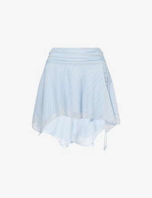 Esra Stripe Chiffon Mini Skirt | Selfridges