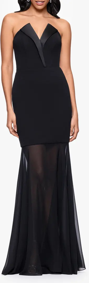 Strapless Tuxedo Gown | Nordstrom