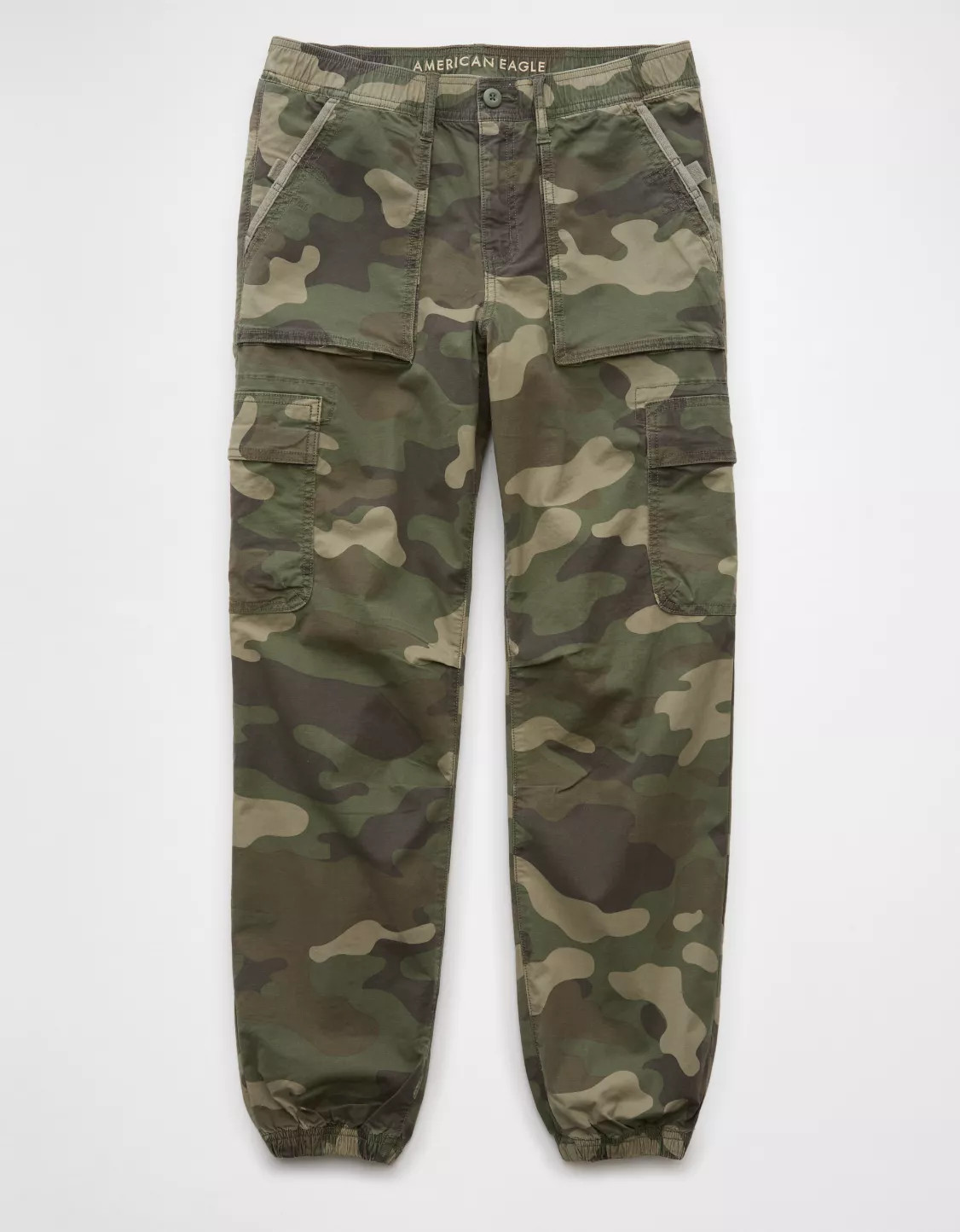AE Stretch High-Waisted Baggy Cargo Jogger | American Eagle Outfitters (US & CA)