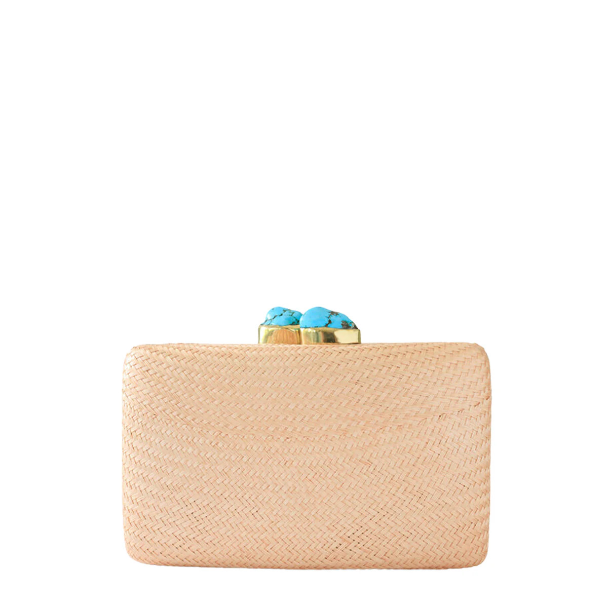 Jen Clutch with Turquoise Stone | Over The Moon