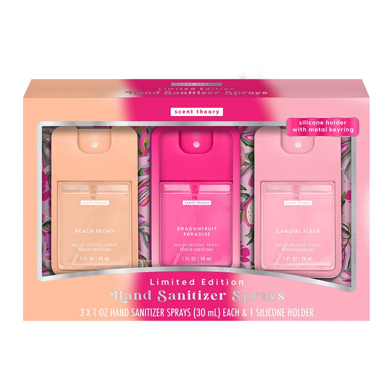 Scent Theory Limited Edition Hand Sanitizer Spray Gift Set, 3 Piece | Walmart (US)