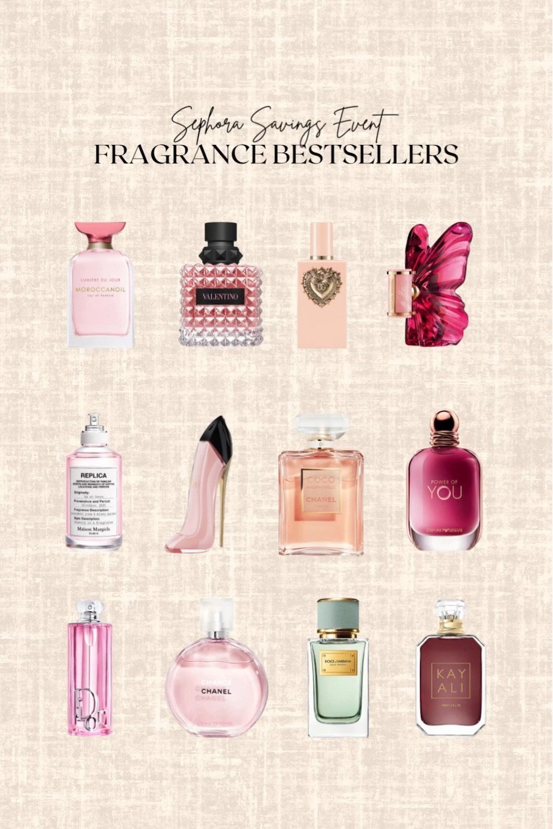 Sephora Savings Event! Fragrance Bestsellers on Sale. Use code SPRINGSALE 

#LTKSeasonal #LTKBeauty #LTKSaleAlert