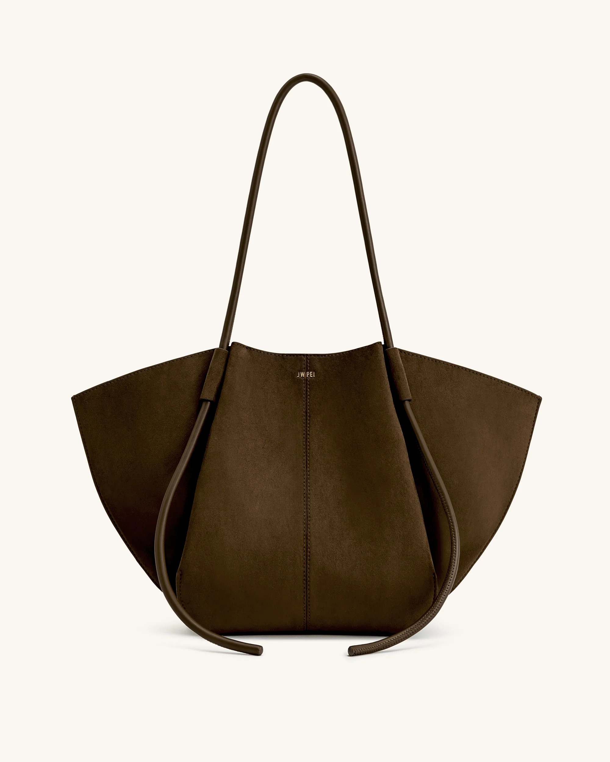 Nala Wide Tote Bag - Mocha Brown | JW PEI US