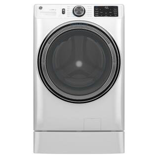 GE 5.0 cu.ft. Smart Front Load Washer in White with Steam, UltraFresh Vent System, and Microban T... | The Home Depot