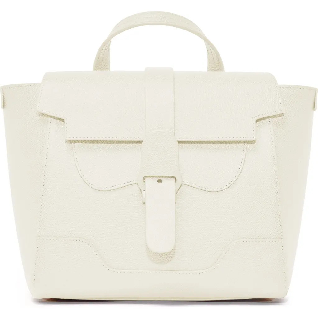 SENREVE Midi Maestra Pebbled Leather 4-Way Convertible Handbag in Cream at Nordstrom | Nordstrom