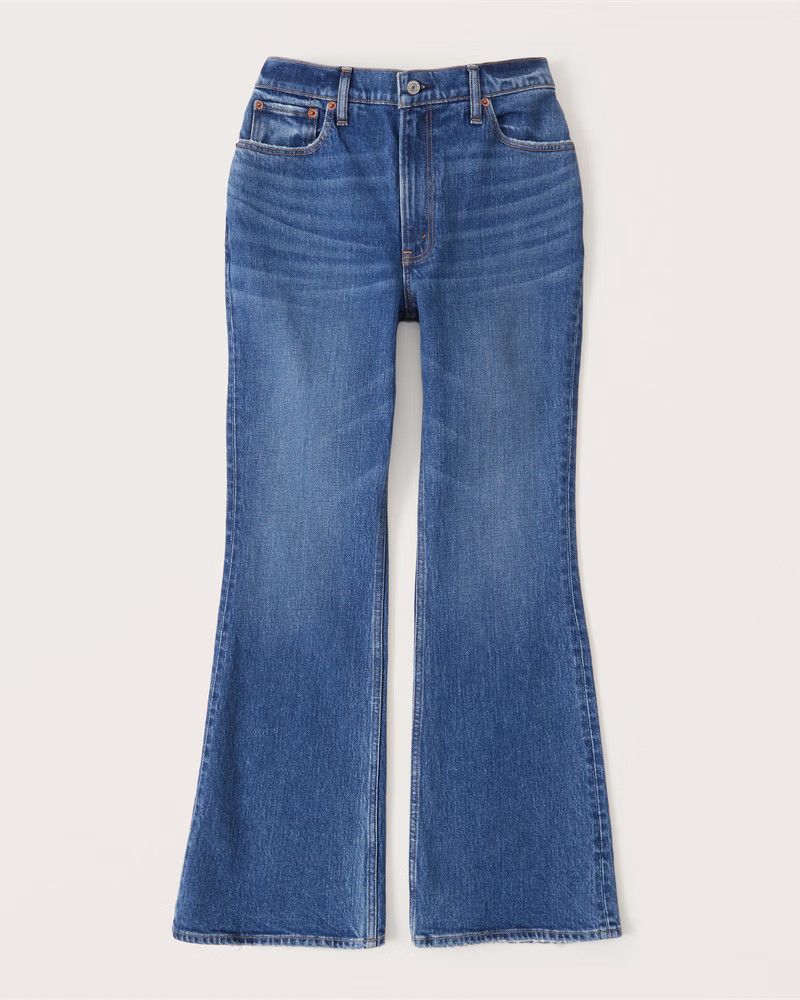 Curve Love Ultra High Rise Vintage Flare Jeans | Abercrombie & Fitch (US)