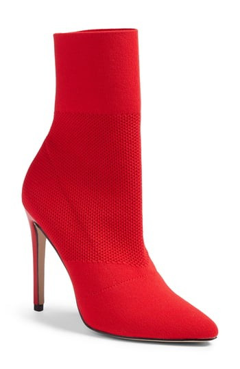 Women's Steve Madden Century Woven Bootie, Size 5.5 M - Red | Nordstrom