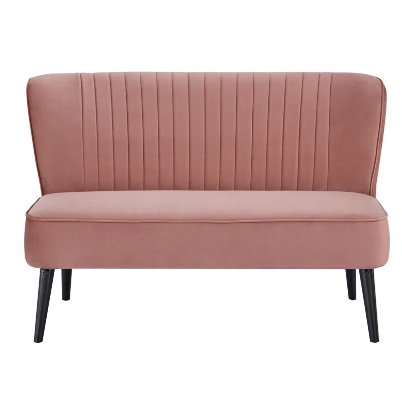 Cumbria Velvet 52.36" Armless Loveseat | Wayfair North America