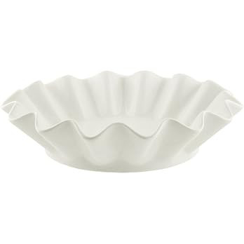 10 Strawberry Street Whittier 7.75"/8 Oz Ruffle Round Bowl, Set of 4, White | Amazon (US)