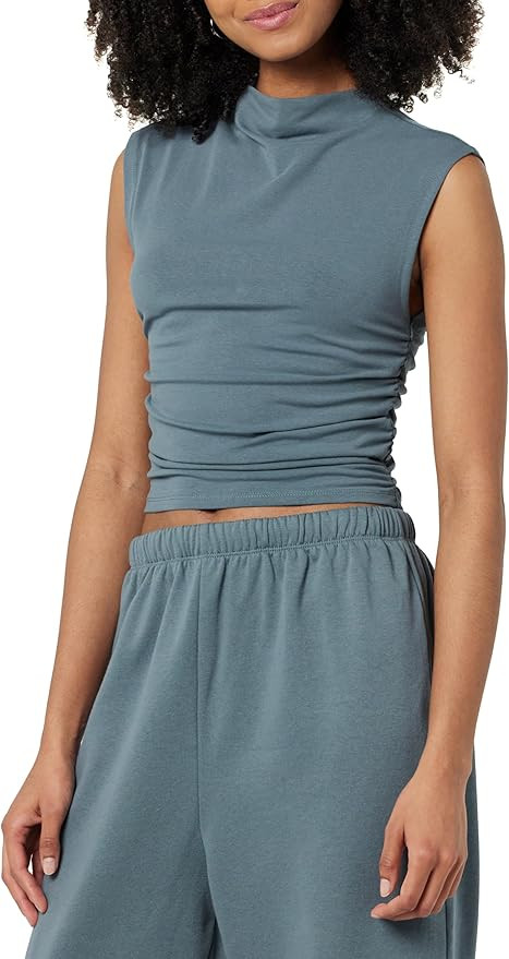 The Drop Women's Raylen Sleeveless Ruched Top | Amazon (US)