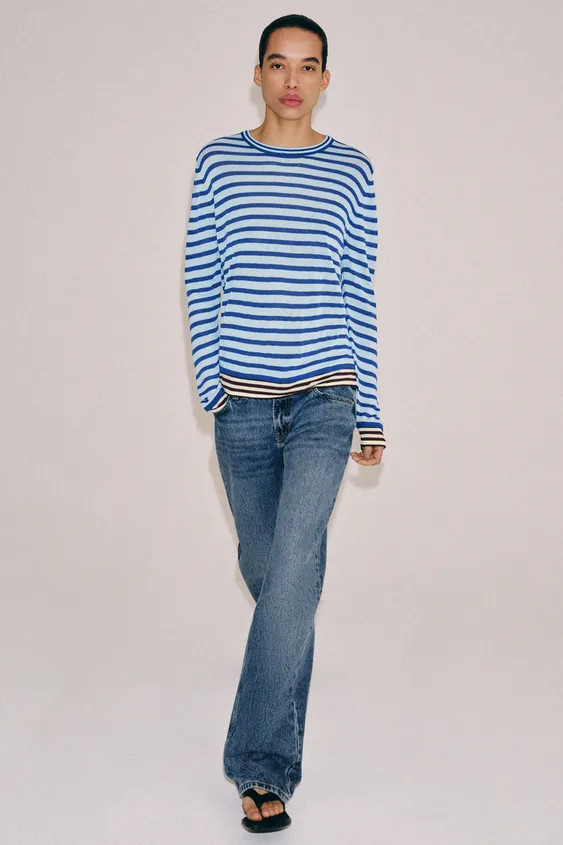 STRIPED KNIT JUMPER | Zara US