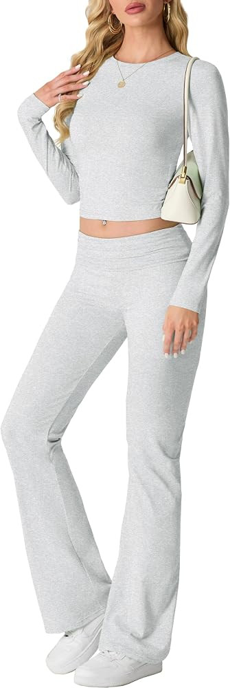IWOLLENCE Two Piece Outfit Women 2-Piece Lounge Sets for Women UK Coord Outfit Y2K Gym Set Lounge... | Amazon (UK)