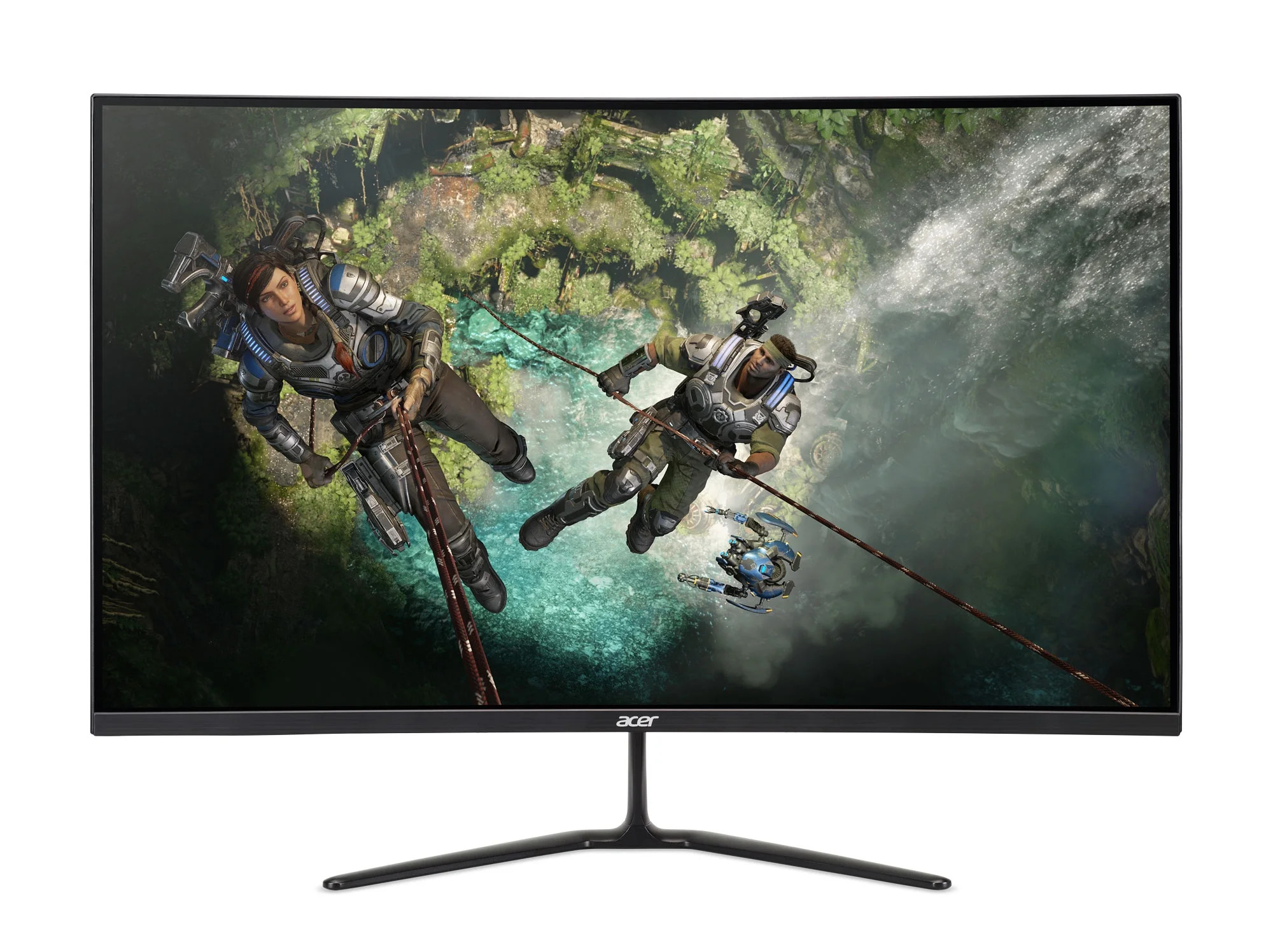 Acer Nitro 31.5" Curved Full HD (1920 x 1080) 180Hz Gaming Monitor, Black, ED320QR S3biipx | Walmart (US)