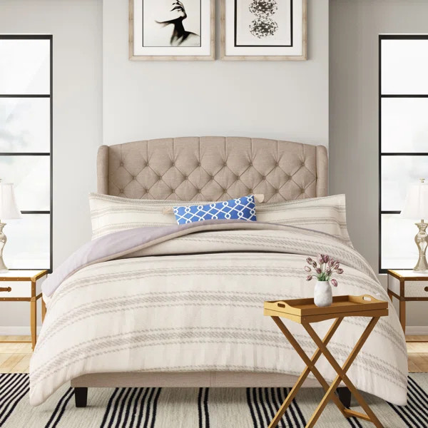 Maryport Tufted Upholstered Low Profile Standard Bed | Wayfair North America