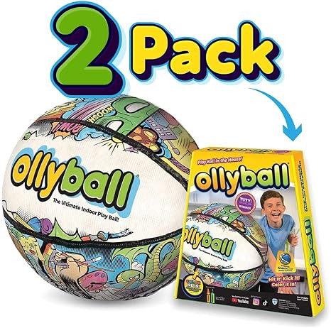 Ollyball - The Ultimate Indoor Play Ball for Kids and Parents Two Pack | Amazon (US)