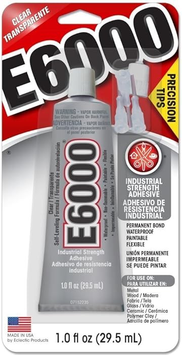 Glue W/Tips E6000 1oz,Clear,2 Pack | Amazon (US)