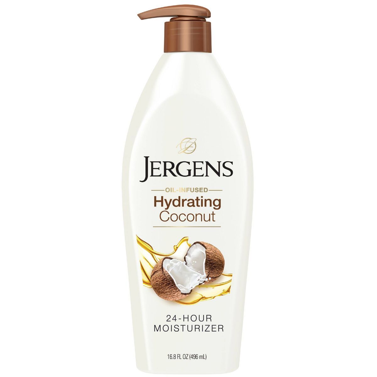 Jergens Hyrdating Coconut Hand and Body Lotion For Dry Skin, Dermatologist Tested - 16.8 fl oz | Target