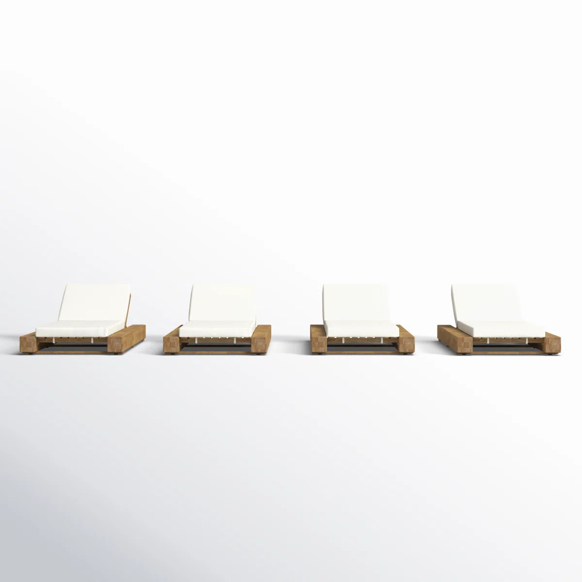 AllModern Lyor Outdoor Reclining Chaise Lounge with Cushion & Reviews | Wayfair | Wayfair North America