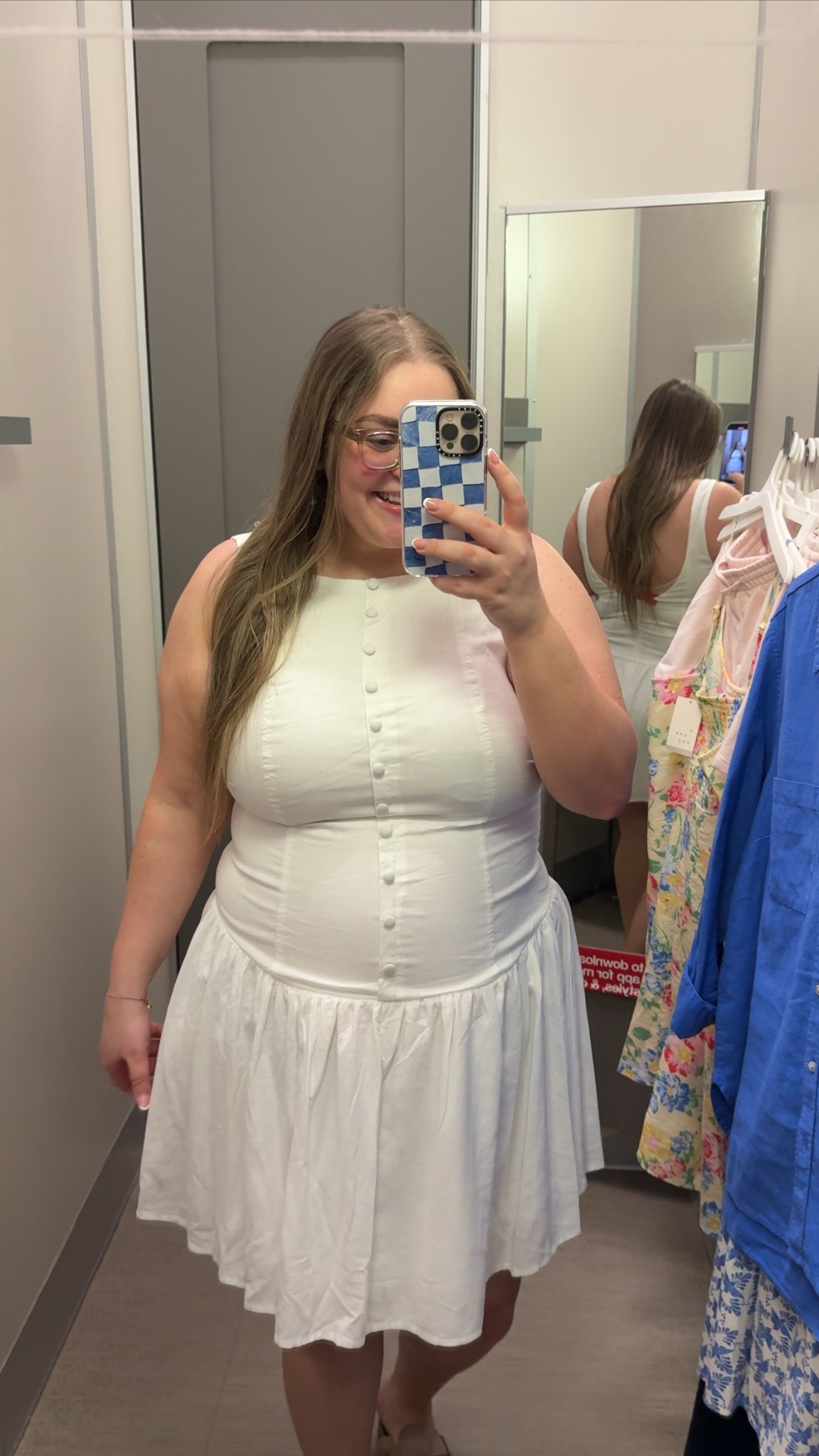 Target white mini dress perfect for brides or graduation. Wearing xxl 

#LTKPlusSize #LTKFindsUnder50