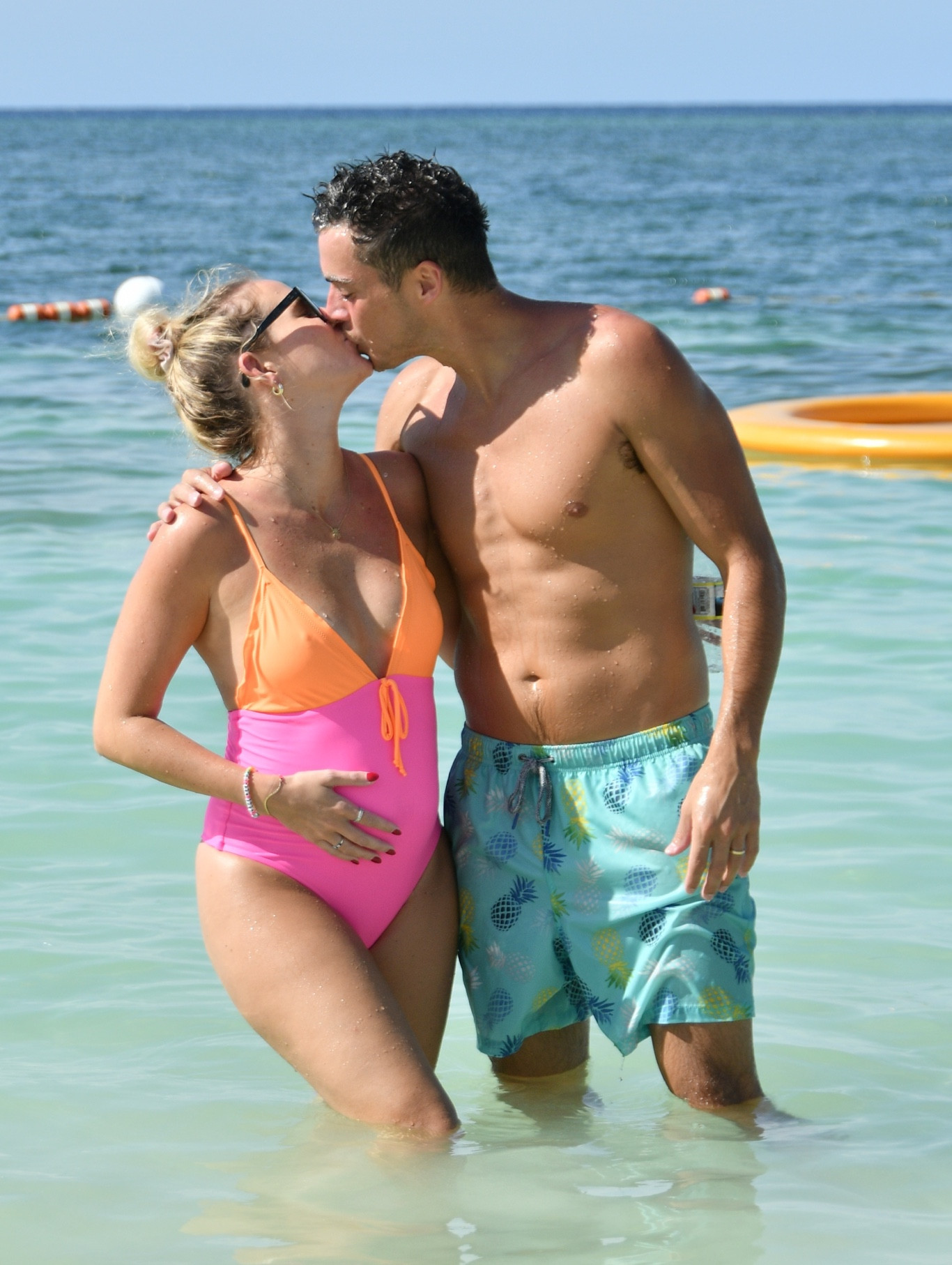 On sale revolve swimsuit 
One piece
Bump friendly 
Baby moon
Vacation 
Swimsuit 
Pink and orange swim 

Wearing a size medium  🧡🩷

#LTKfindsunder50 #LTKtravel #LTKbump