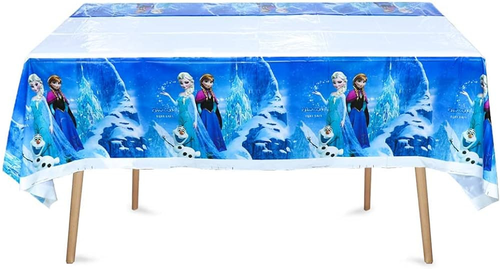 ZHOUHUA 2PCS Frozen Princess Tablecloth Table Cover, for Theme Birthday Party Supplies Decoration... | Amazon (US)